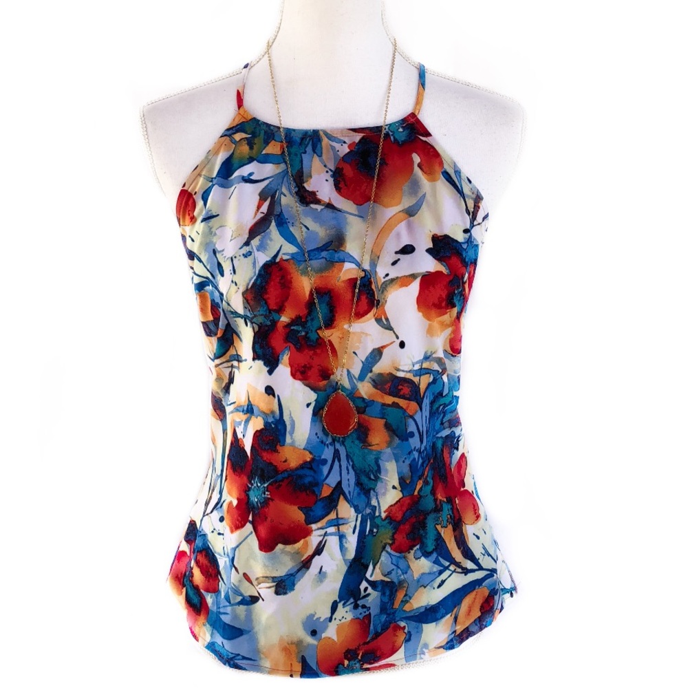 VENUS Floral Lacy Tank